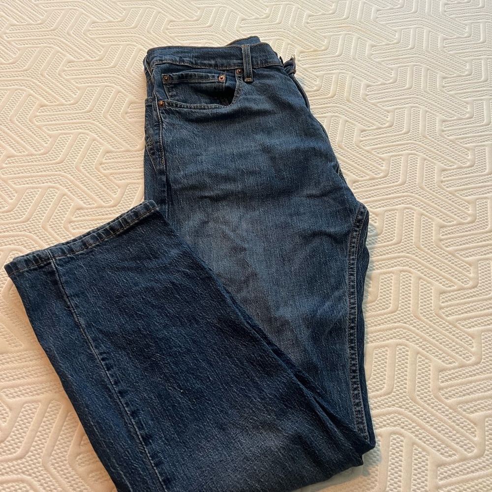 Levi's Dark Blue Straight Jeans for Men